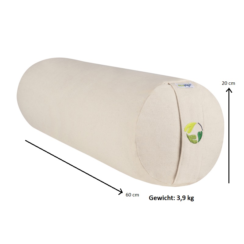 Yoga Bolster Naturel ✓ 100% ecologisch katoen