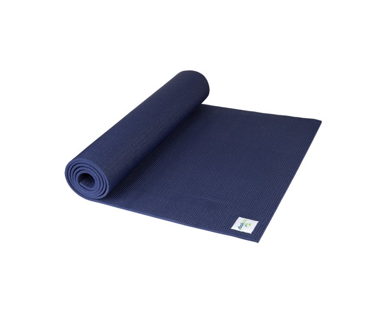 Ecoyogi Classic Midnight Yogamat blauw 200 cm I Extra lang