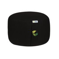 Ecoyogi meditatiekussen rond hoog - zwart - 18-20 cm