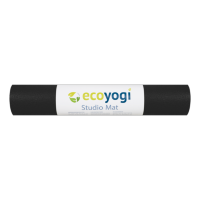 Ecoyogi Studio Allround Yogamat zwart - Lang & Breed (200 x 80 cm)