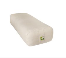 Ecoyogi Yoga bolster rechthoekig Naturel / Creme (70 x 30 x 16 cm)