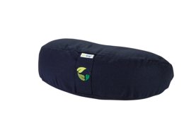 Ecoyogi Halve maan meditatiekussen Donker blauw