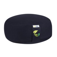 Ecoyogi meditatiekussen rond laag donker blauw - 10-12 cm
