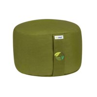 Ecoyogi meditatiekussen rond hoog - olijf groen - 18-20 cm