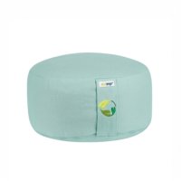 Ecoyogi meditatiekussen rond licht mintgroen  (eco) - 13 -15 cm