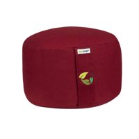 Ecoyogi meditatiekussen rond hoog - bordeaux - 18-20 cm