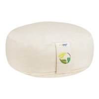 Ecoyogi meditatiekussen rond laag Natur - 10-12 cm